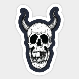 Hell Dweller's skull 1 Sticker